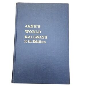 Jane's World Railways 10th Edition Hardcover McGraw-Hill Train Transportation‎